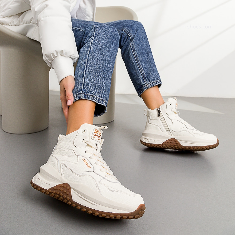 Женские зимние кожаные ботинки CROSBY (Великобритания) модель 5753