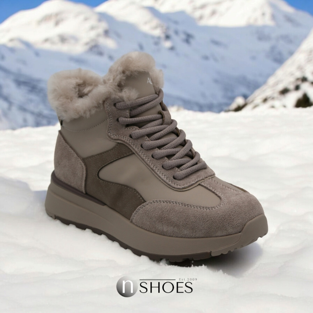 Women's winter leather sneakers ALLSY Lonza model 5755