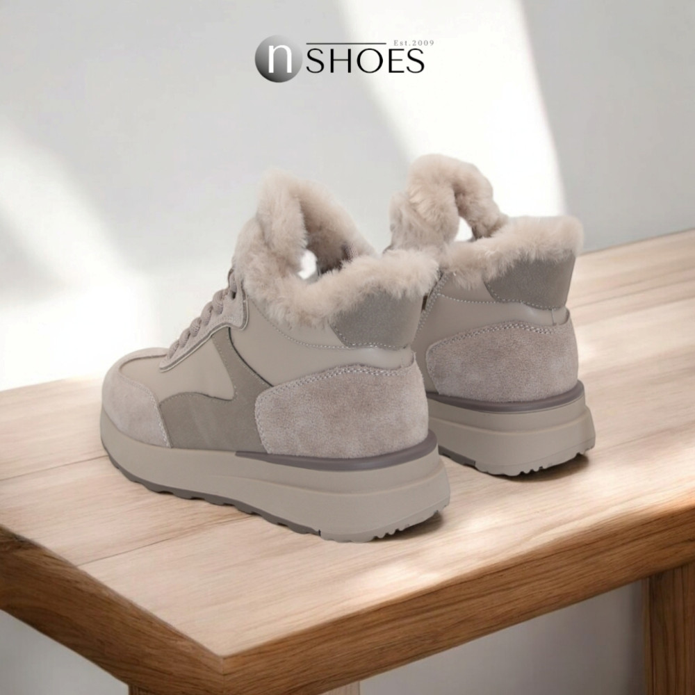 Women's winter leather sneakers ALLSY Lonza model 5755