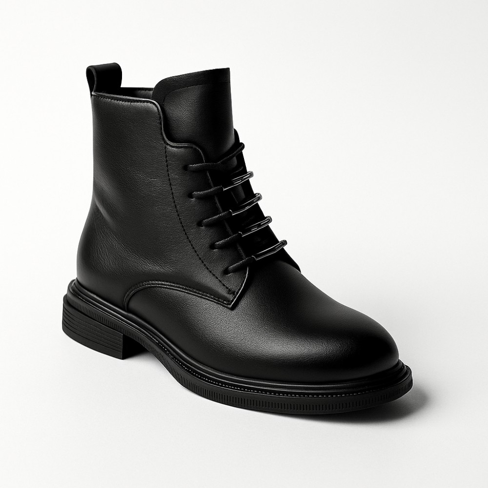 Women’s Black Leather Winter Boots Anna Lucci 190217 593-d39228e-1zm