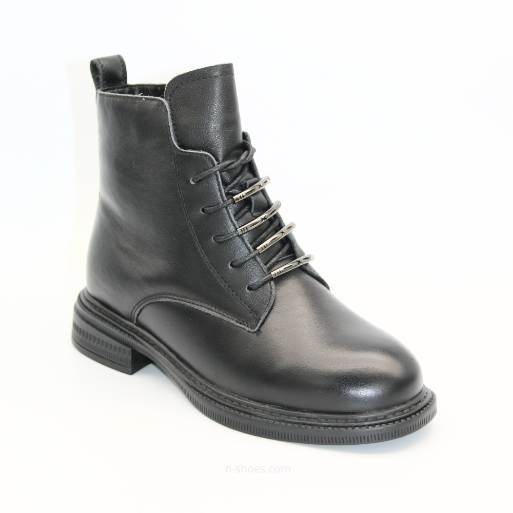 Women’s Black Leather Winter Boots Anna Lucci 190217 593-d39228e-1zm