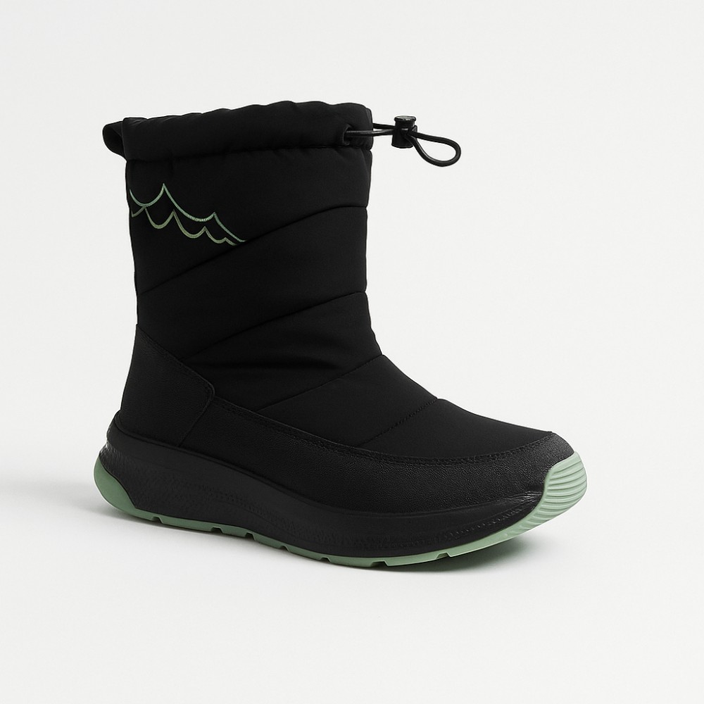 Жіночі чорні зимові дутіки GRUNBERG 148574 18-01E 5775 з nano-TEX утепленням