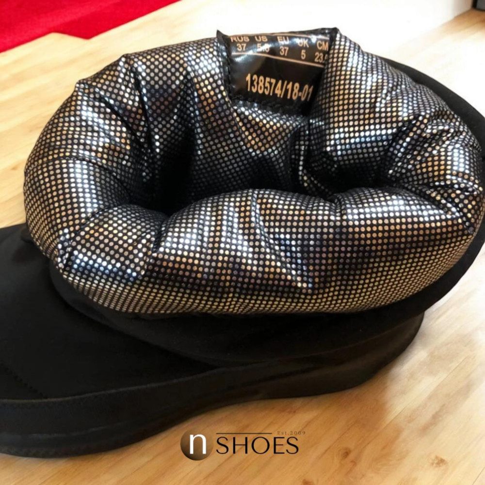 Жіночі чорні зимові дутіки GRUNBERG 148574 18-01E 5775 з nano-TEX утепленням