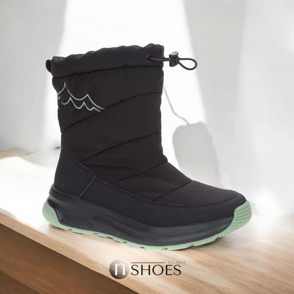 Жіночі чорні зимові дутіки GRUNBERG 148574 18-01E 5775 з nano-TEX утепленням