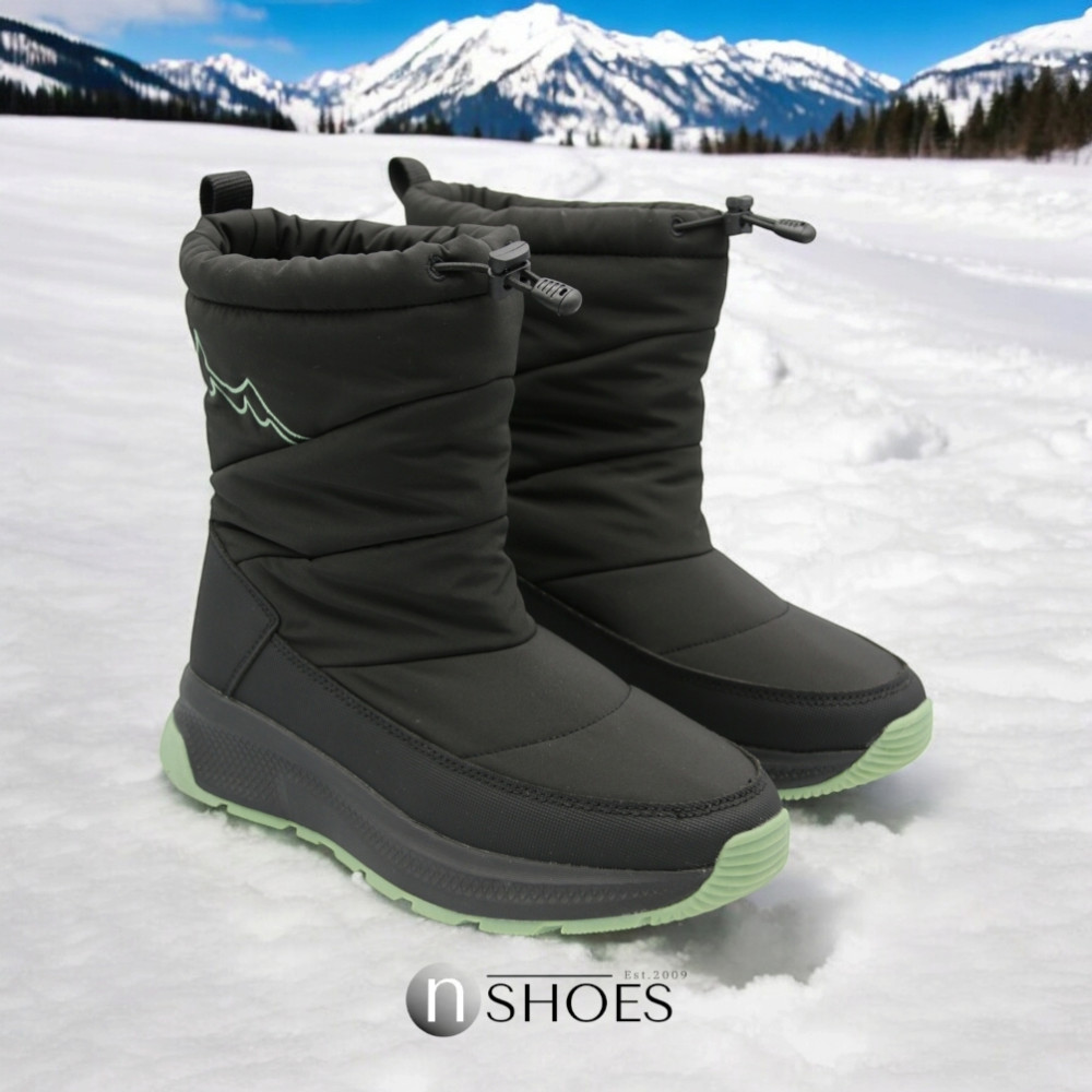 Жіночі чорні зимові дутіки GRUNBERG 148574 18-01E 5775 з nano-TEX утепленням