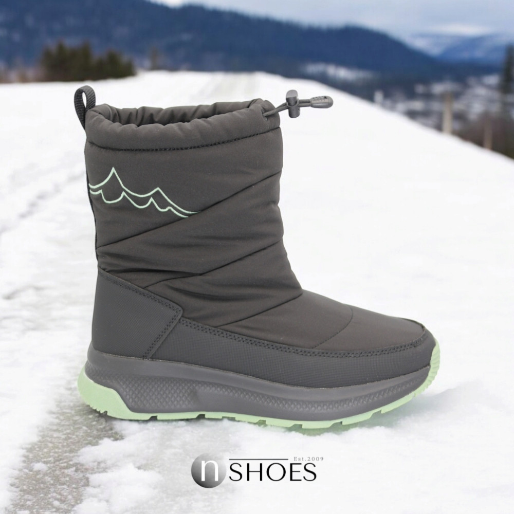 Жіночі чорні зимові дутіки GRUNBERG 148574 18-01E 5775 з nano-TEX утепленням