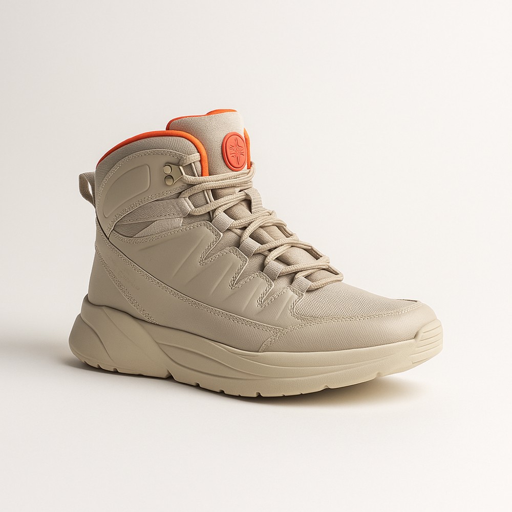 Женские модные кожаные ботинки GRUNBERG 148575 28-03 5776 для зимнего туризма