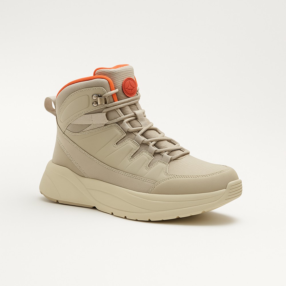 Женские модные кожаные ботинки GRUNBERG 148575 28-03 5776 для зимнего туризма