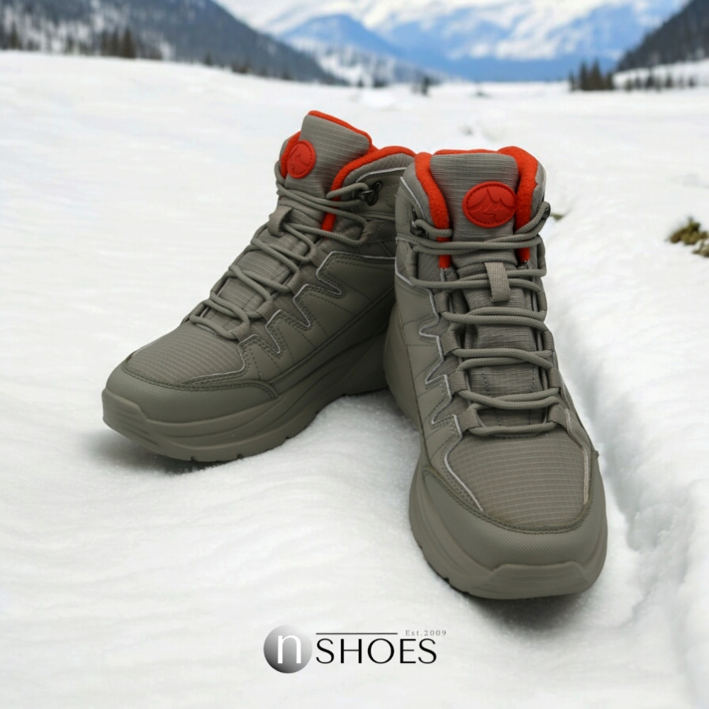 Женские модные кожаные ботинки GRUNBERG 148575 28-03 5776 для зимнего туризма