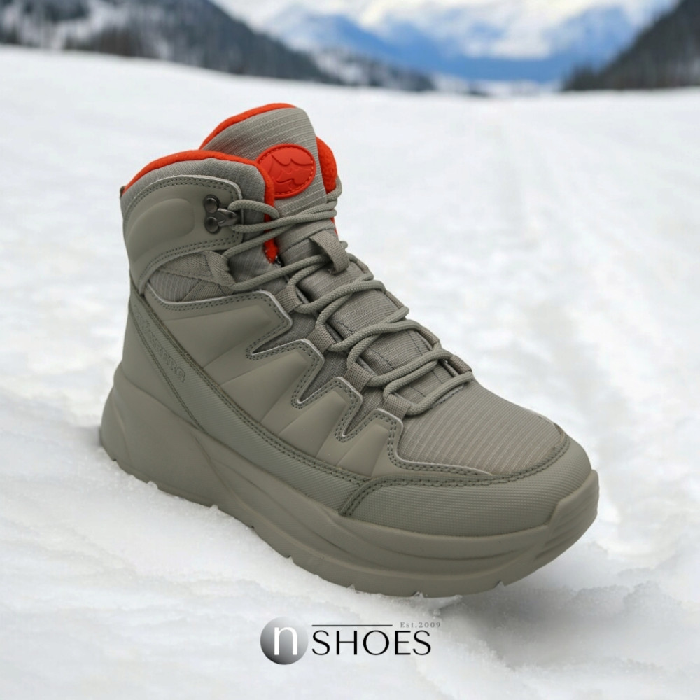 Женские модные кожаные ботинки GRUNBERG 148575 28-03 5776 для зимнего туризма