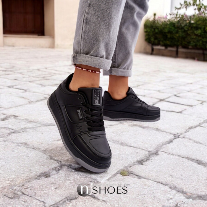 Women's Black Sneakers Big Star Shoes MM274353 Model 5777