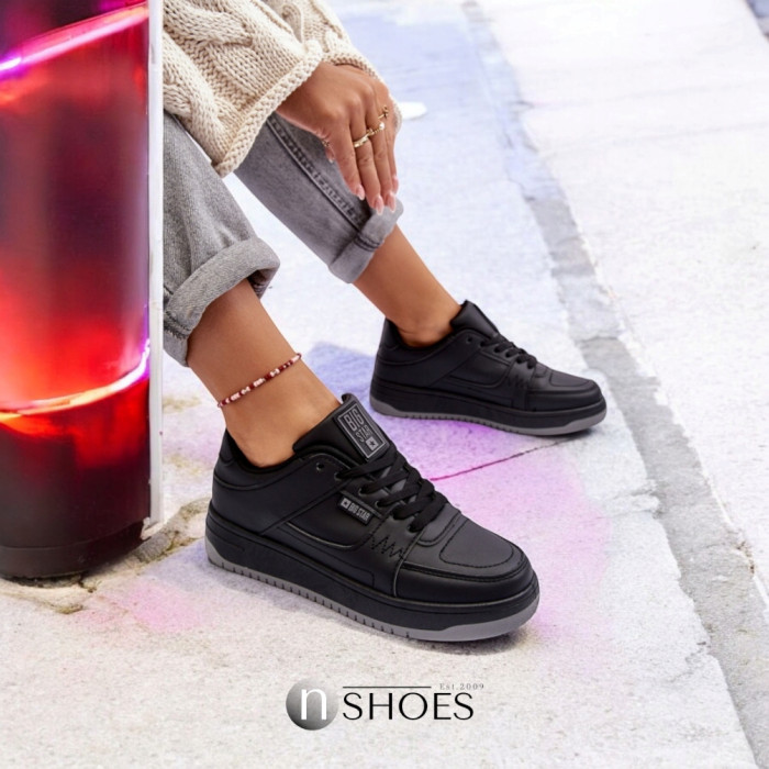 Women's Black Sneakers Big Star Shoes MM274353 Model 5777