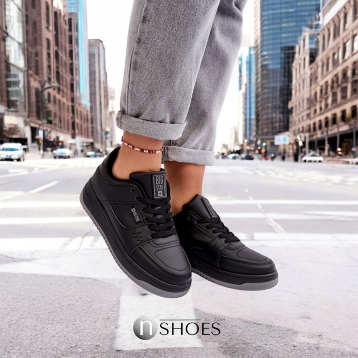 Women's Black Sneakers Big Star Shoes MM274353 Model 5777