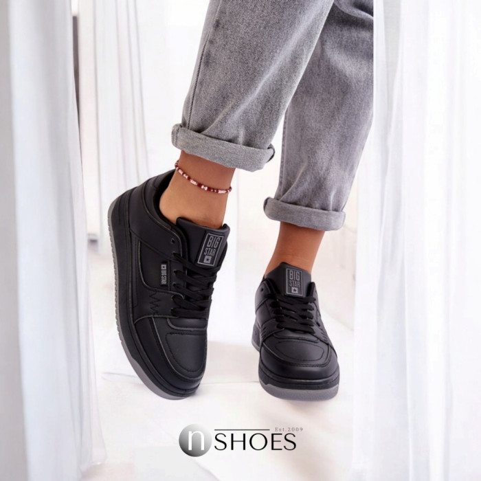 Women's Black Sneakers Big Star Shoes MM274353 Model 5777
