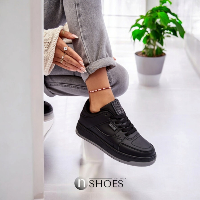 Women's Black Sneakers Big Star Shoes MM274353 Model 5777