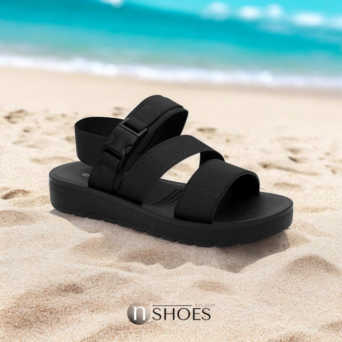 Women's light black sandals JENNY WYL0510-06 model 5785