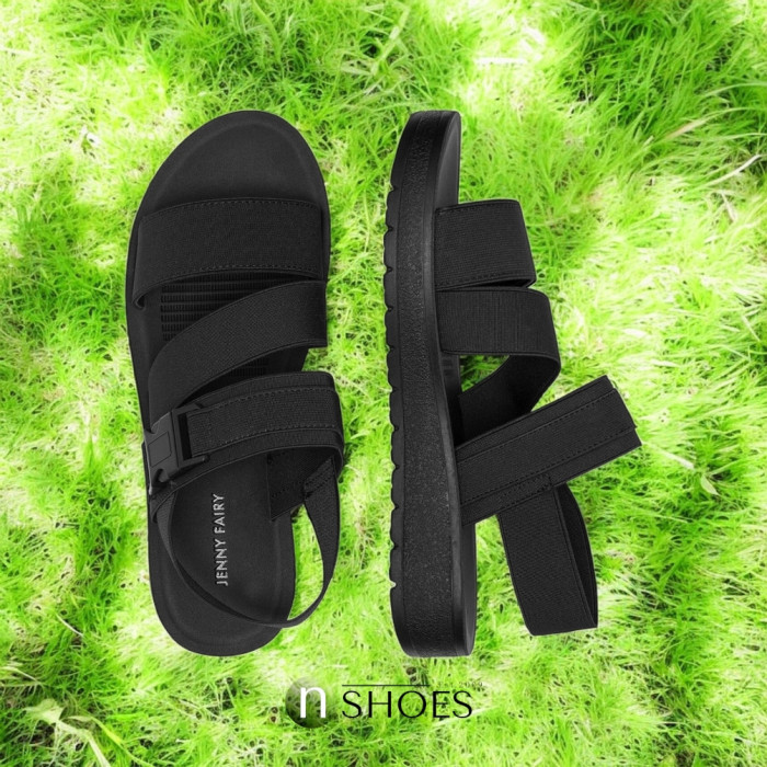 Women's light black sandals JENNY WYL0510-06 model 5785