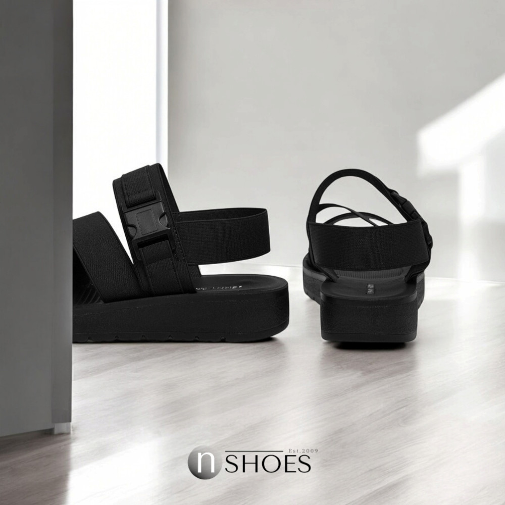 Легкі жіночі чорні босоніжки JENNY WYL0510-06 модель 5785