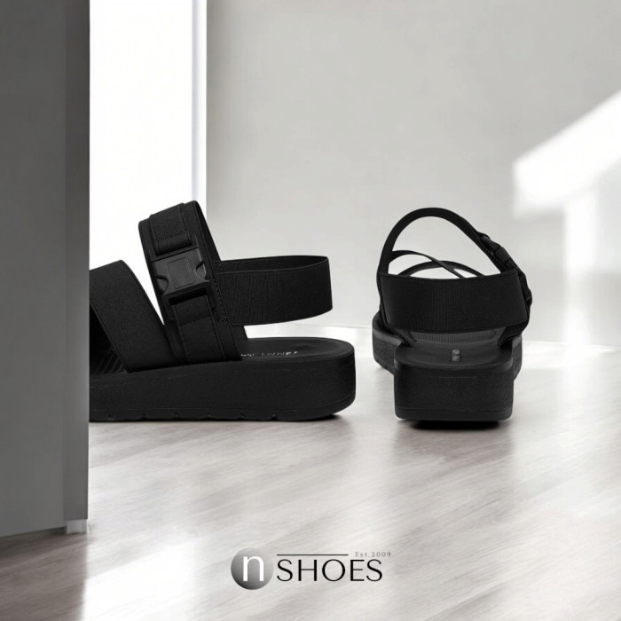 Women's light black sandals JENNY WYL0510-06 model 5785