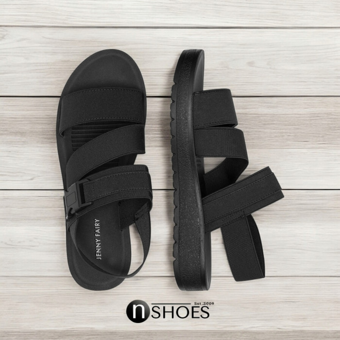 Women's light black sandals JENNY WYL0510-06 model 5785