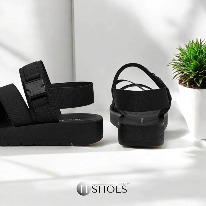 Women's light black sandals JENNY WYL0510-06 model 5785