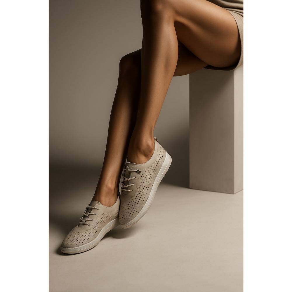 Женские кожаные мокасины Anna Lucci (Турция) 19484 1800 Silver Grey 5788