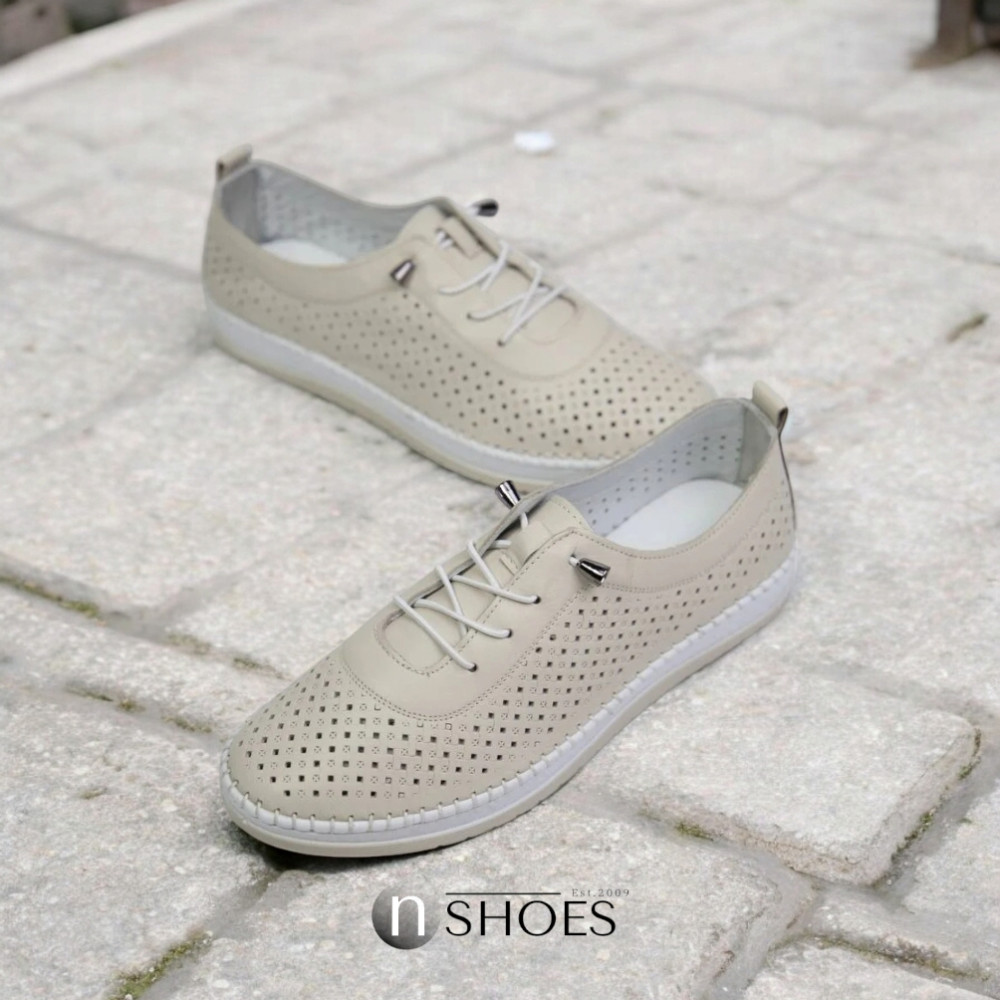 Женские кожаные мокасины Anna Lucci (Турция) 19484 1800 Silver Grey 5788