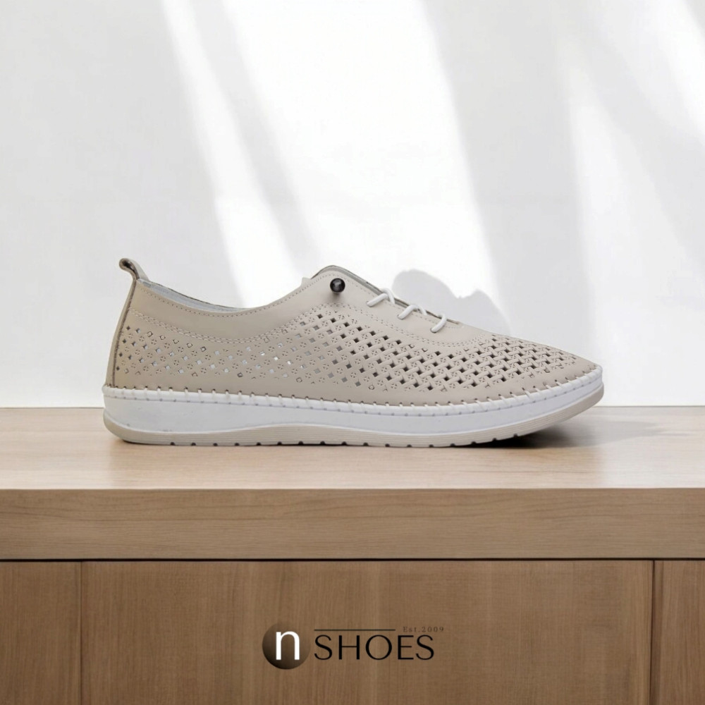 Женские кожаные мокасины Anna Lucci (Турция) 19484 1800 Silver Grey 5788