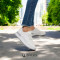 Women's white leather lightweight moccasins sneakers Allsy Lonza 195509 q1-018-010 white 5789 made of genuine leather with perforation
