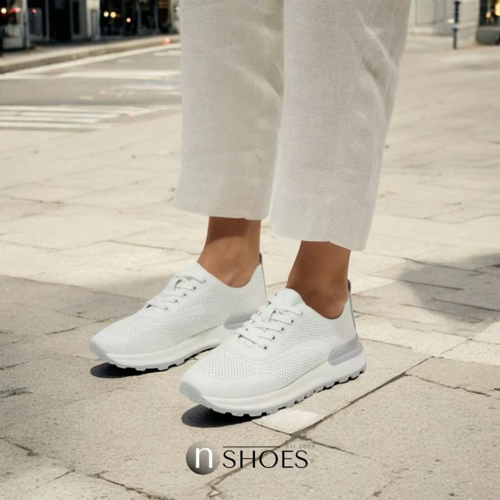 Women's moccasins Allsy Lonza 195509 white 5789