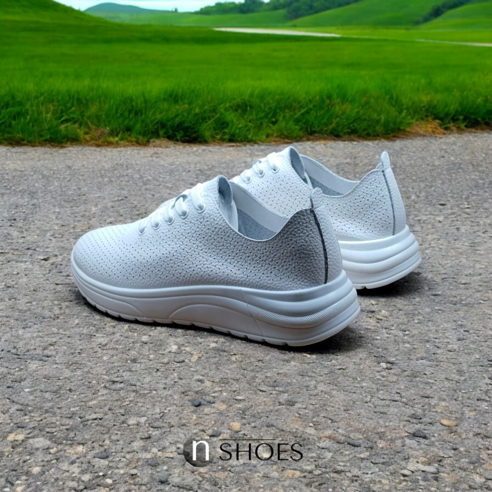 Women's leather sneakers Allsy Lonza 195511 q1-003-010 white 5790
