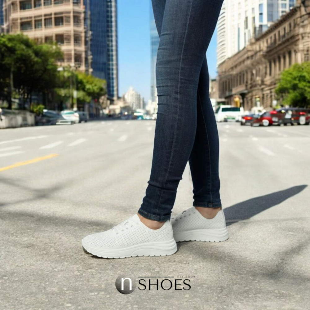 Women's leather sneakers Allsy Lonza 195511 q1-003-010 white 5790