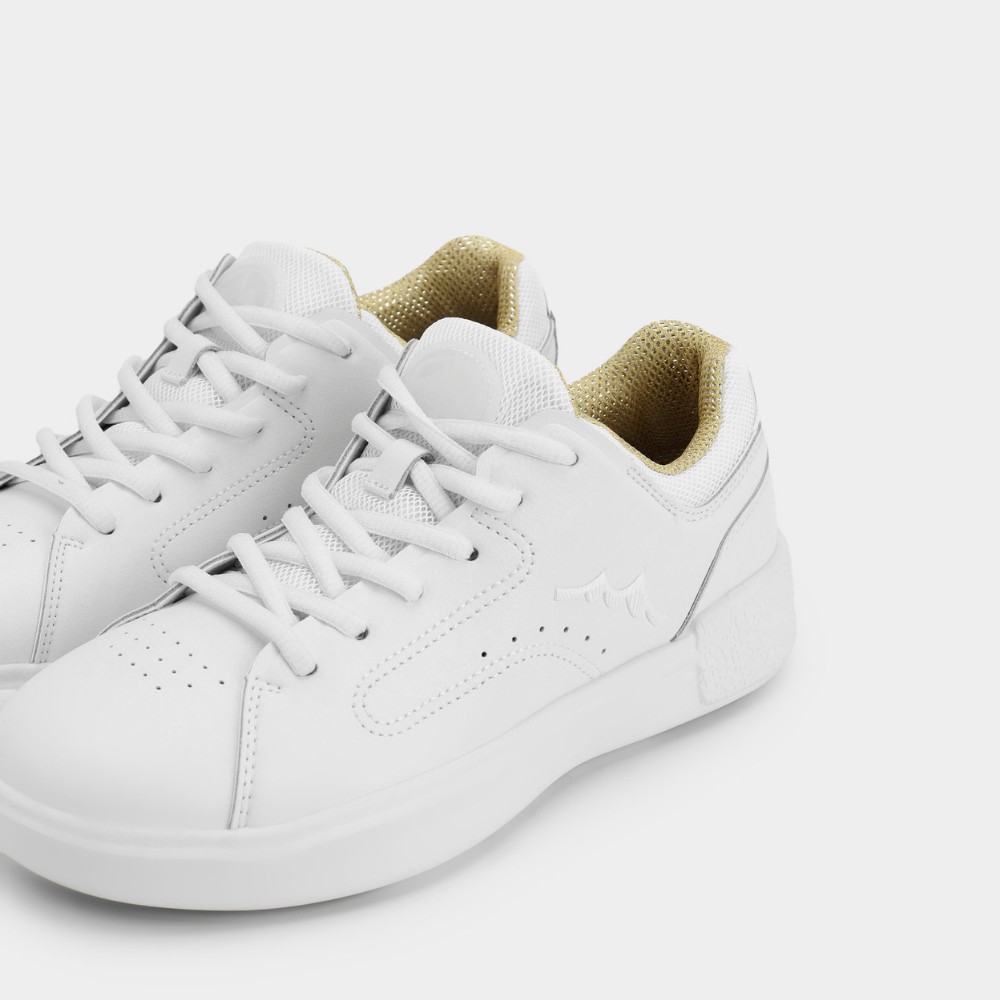 Женские белые кроссовки GRUNBERG 157897 02-01E 5801 из натуральной кожи