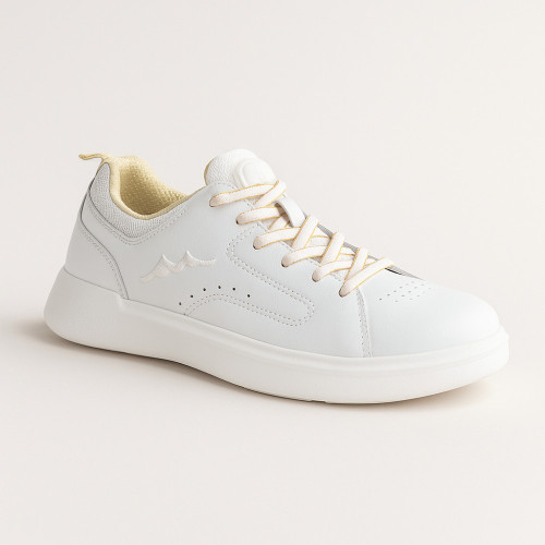 Жіночі модні білі кросівки GRUNBERG 157897 02-01E 5801 із натуральної шкіри від італійського бренду в стилі Karl Lagerfeld Kapri