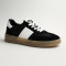 Women's trendy black sneakers KEDDO 457158-02-01E w 5802 with white side stripes from the British brand in the style of Polo Ralph Lauren Heritage Aera
