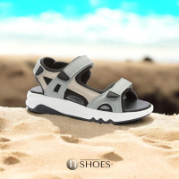 Women's Casual Gray Sandals CROSBY 457295-05-04W 5810 Multi-Surface Grip ECCO X-Trinsic Style