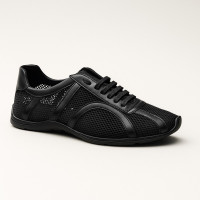 Women's black sneakers KEDDO 857060-18-06 5816 made of genuine leather breathable with perforation for summer in the style of Vagabond Hillary Women's