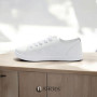 Women's white sneakers with perforation NEOMOOD model 5819