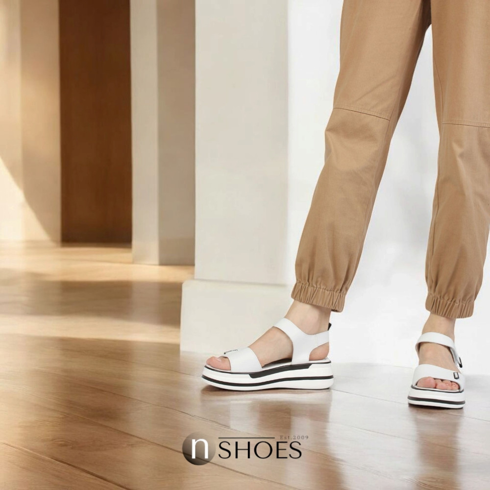 Женские кожаные босоножки на липучках ALLSY Lonza 195173 2970-1 модель 5835