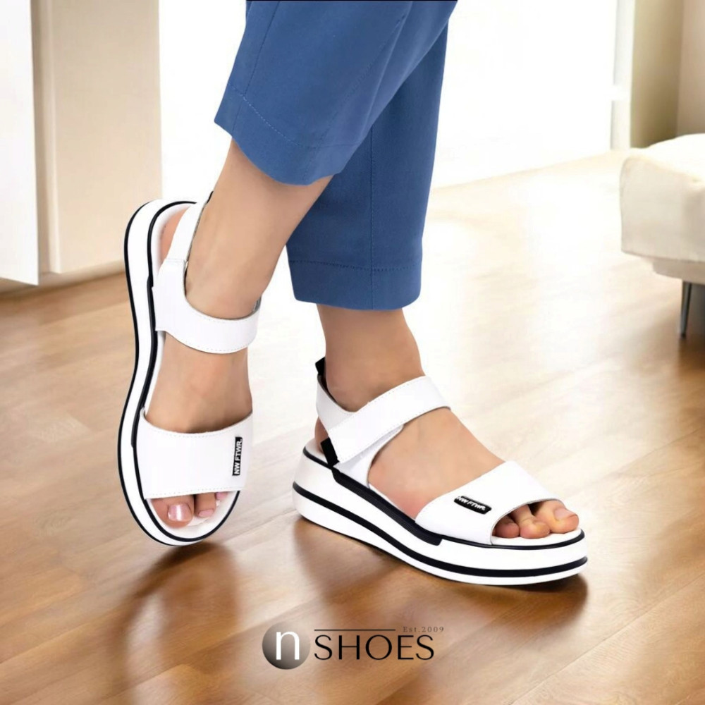 Женские кожаные босоножки на липучках ALLSY Lonza 195173 2970-1 модель 5835