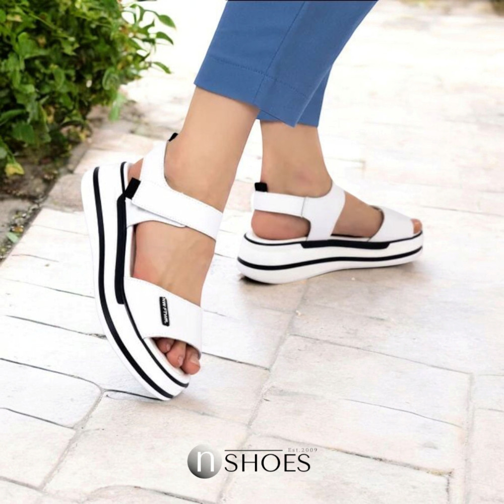 Женские кожаные босоножки на липучках ALLSY Lonza 195173 2970-1 модель 5835