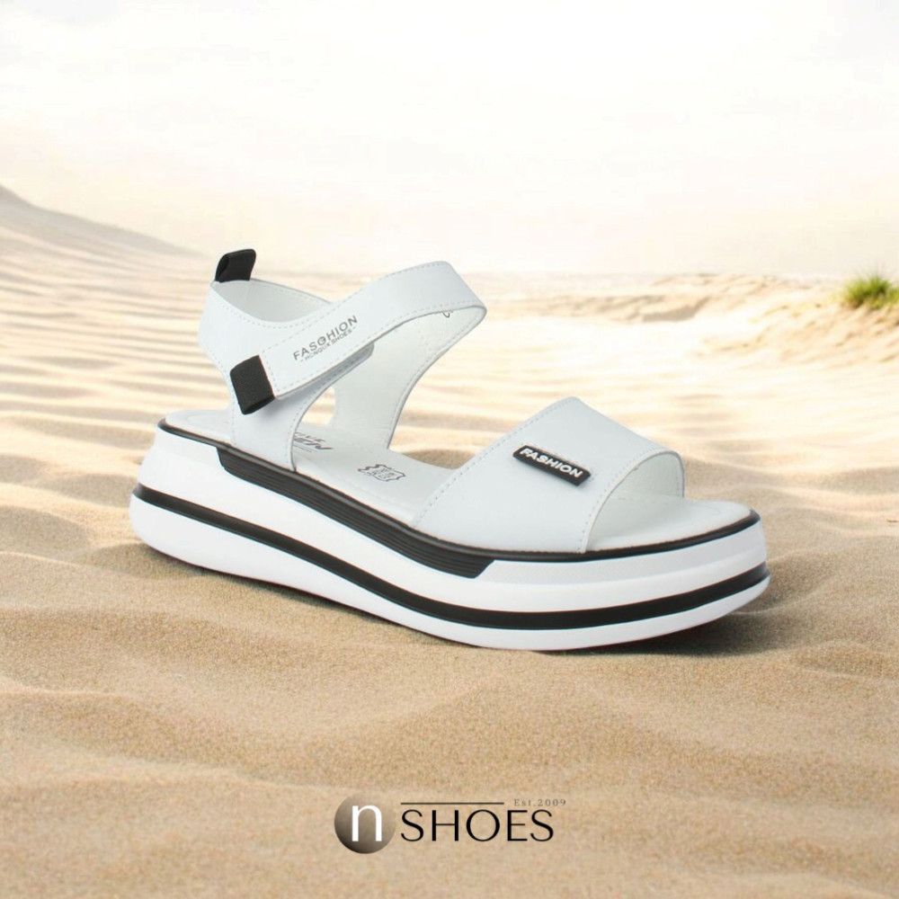 Женские кожаные босоножки на липучках ALLSY Lonza 195173 2970-1 модель 5835