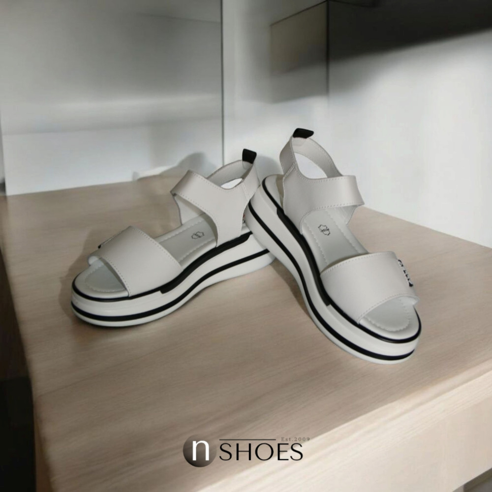 Женские кожаные босоножки на липучках ALLSY Lonza 195173 2970-1 модель 5835