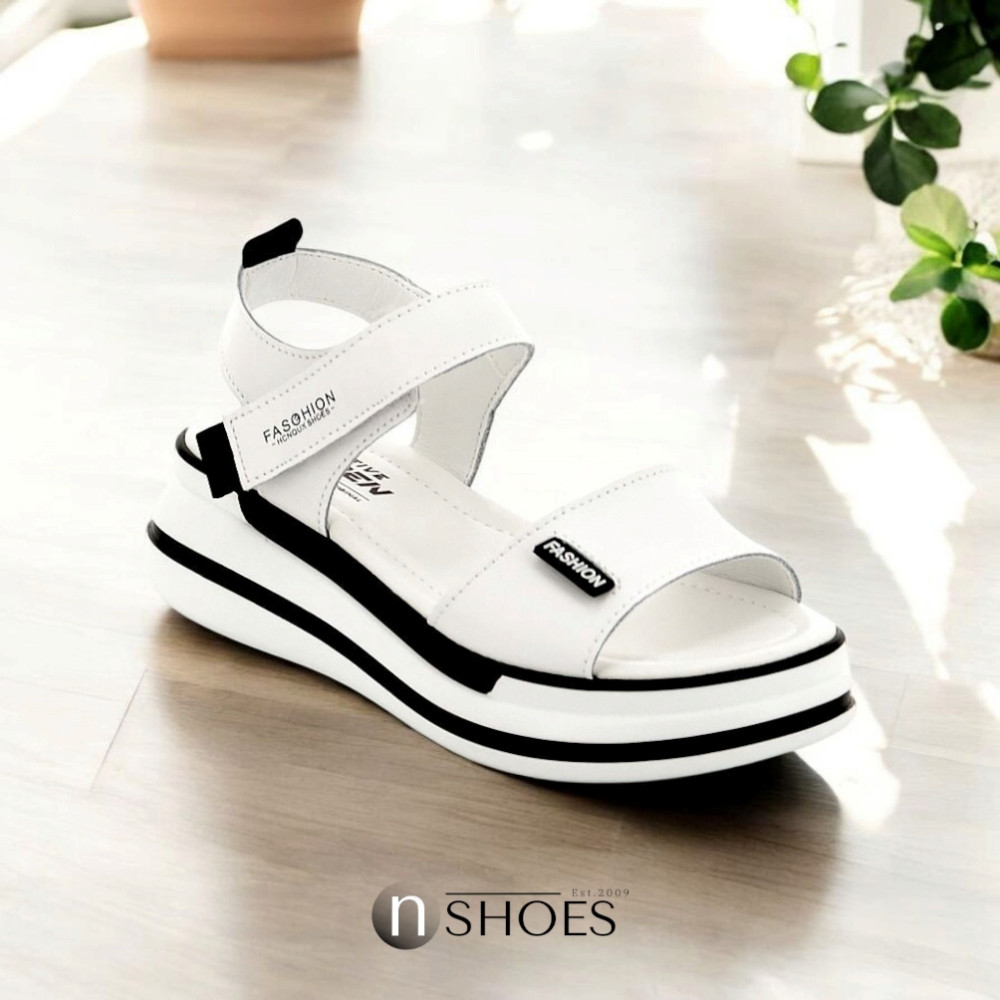 Женские кожаные босоножки на липучках ALLSY Lonza 195173 2970-1 модель 5835