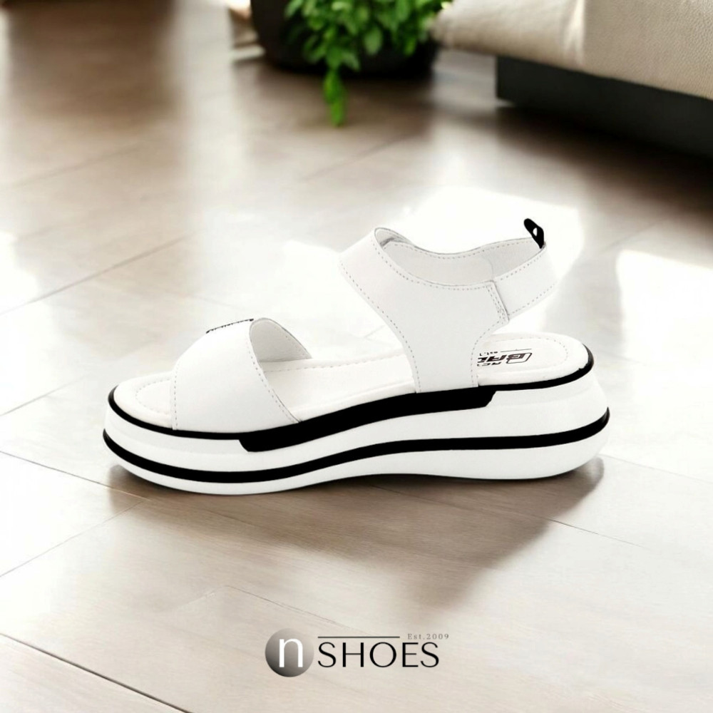 Женские кожаные босоножки на липучках ALLSY Lonza 195173 2970-1 модель 5835