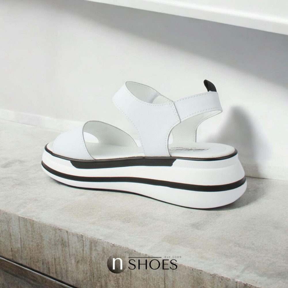 Женские кожаные босоножки на липучках ALLSY Lonza 195173 2970-1 модель 5835