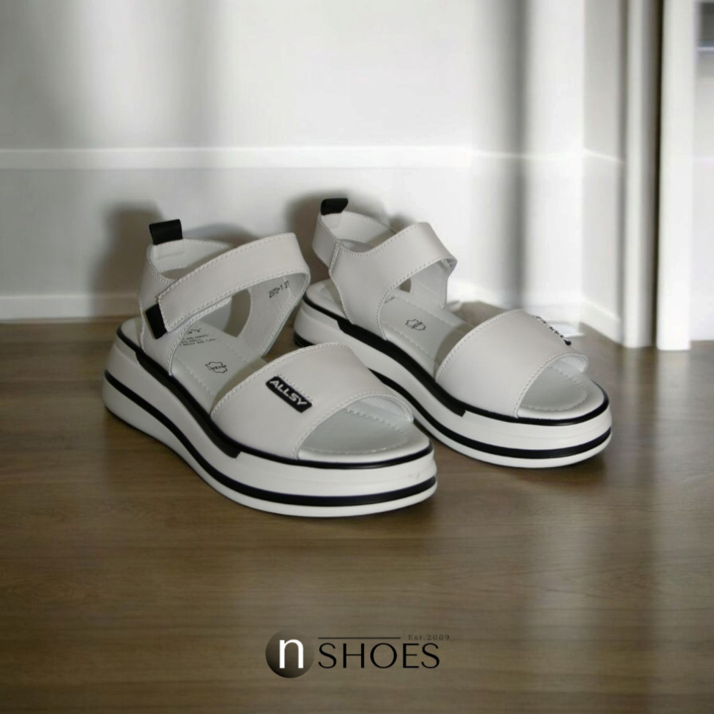 Женские кожаные босоножки на липучках ALLSY Lonza 195173 2970-1 модель 5835