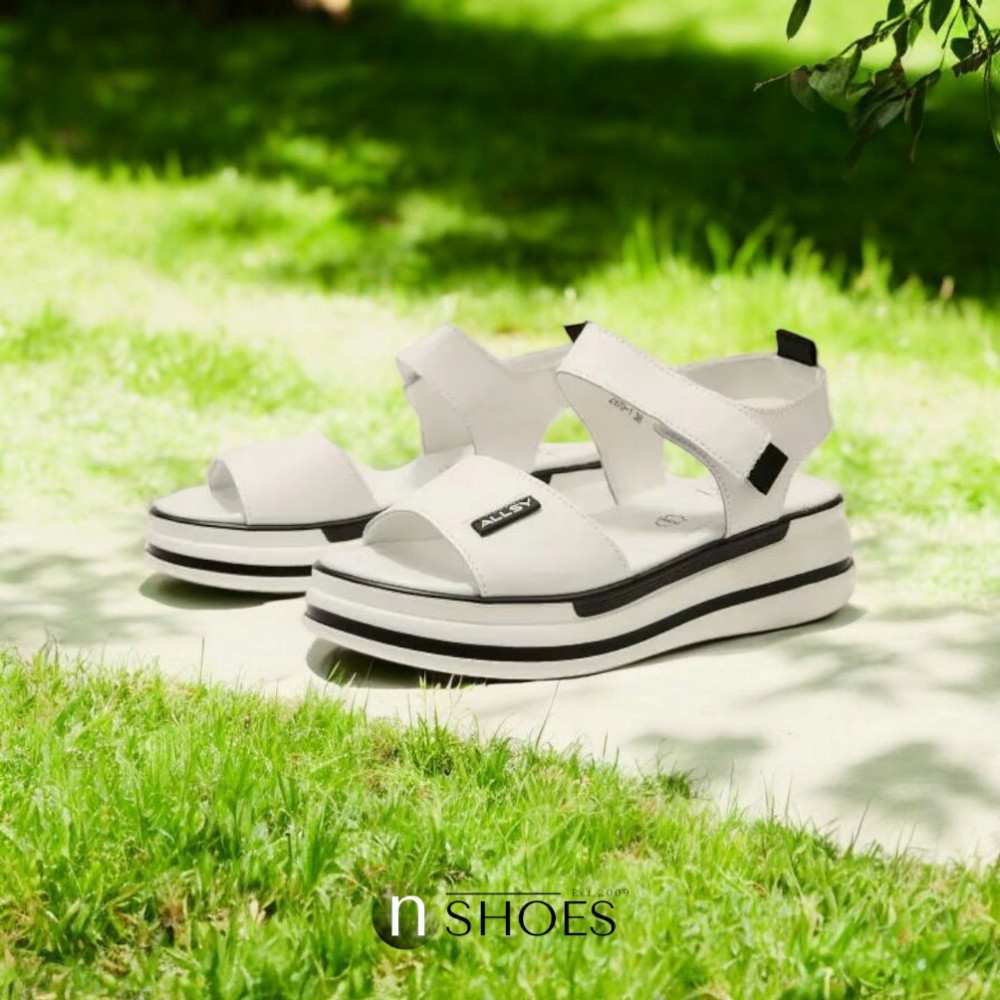 Женские кожаные босоножки на липучках ALLSY Lonza 195173 2970-1 модель 5835