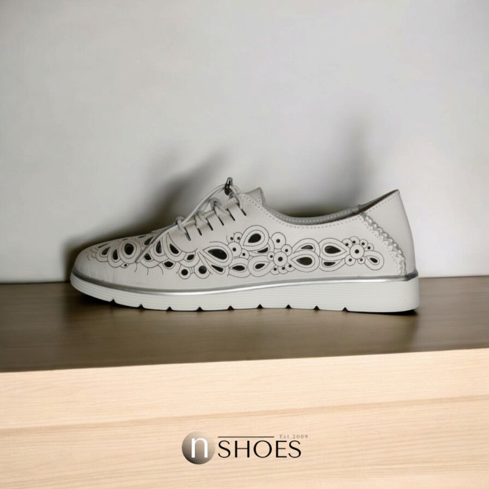 Women's Moccasins with perforation ALLSY model 5836