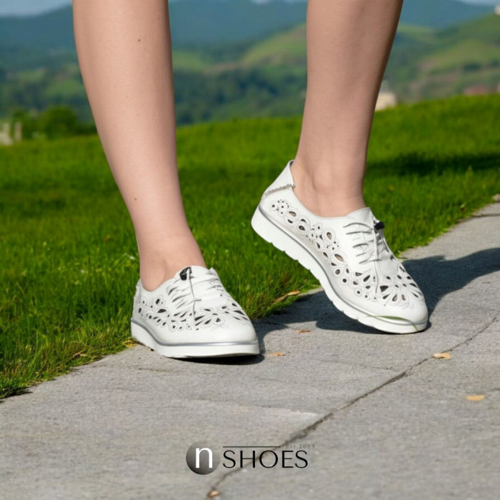 Women's Moccasins with perforation ALLSY model 5836
